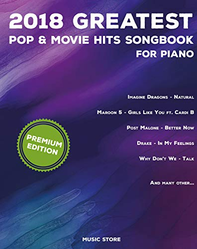 2018 Greatest Pop Movie Hits Songbook For Piano Epub-Ebook