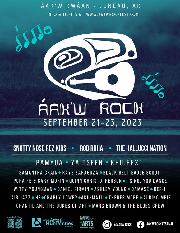 Aak’w Rock Music Festival 2023 poster