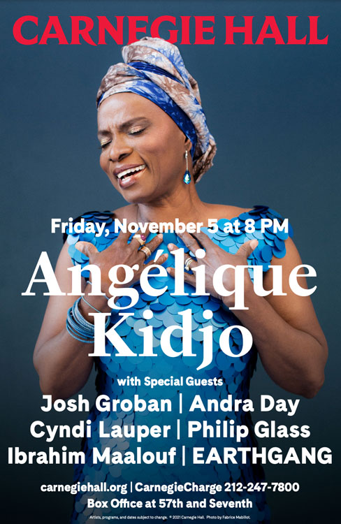 Poster for Angélique Kidjo's Mother Earth concert