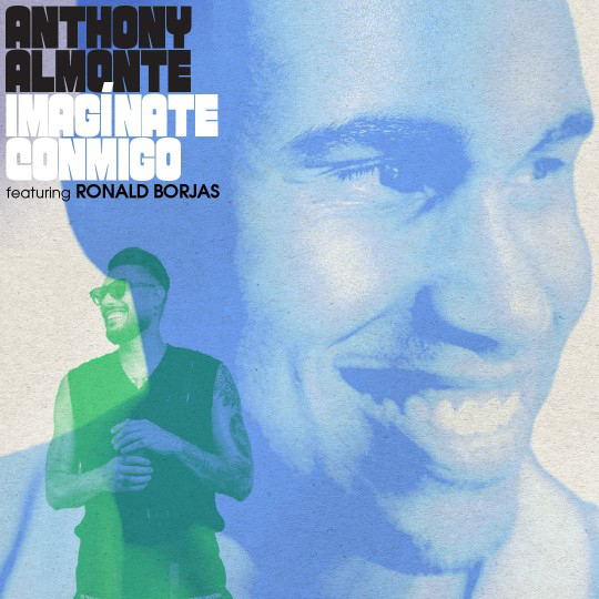 Anthony Almonte's cover artwork. Two filtered images of the artist.