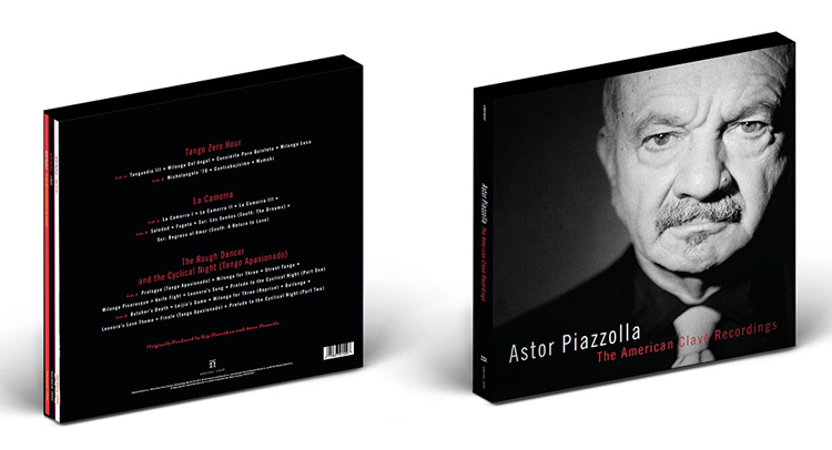 images of the boxed set Astor Piazzolla: The American Clavé Recordings