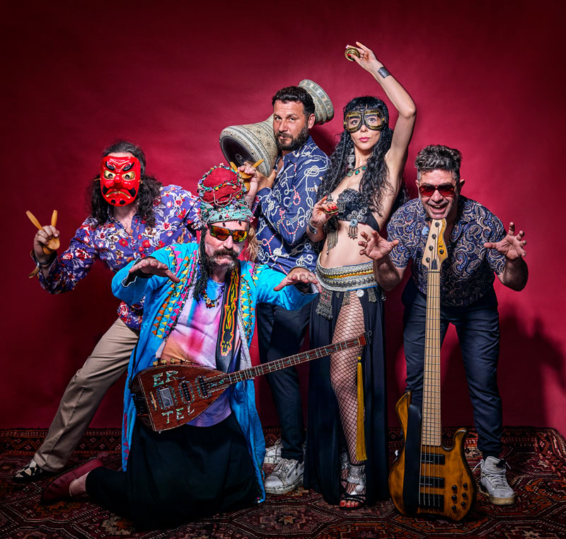 BaBa ZuLa by Tankut Kılınç. A photo of the band posing with masks on.