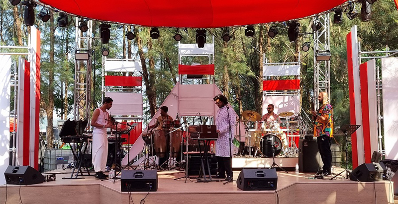 Bombay Lights performing live