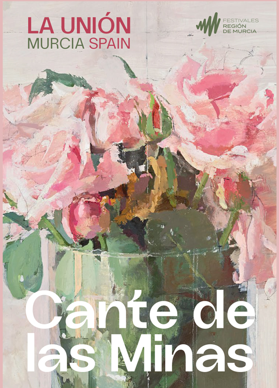 Cante de las minas 2025 poster. An image of flowers.
