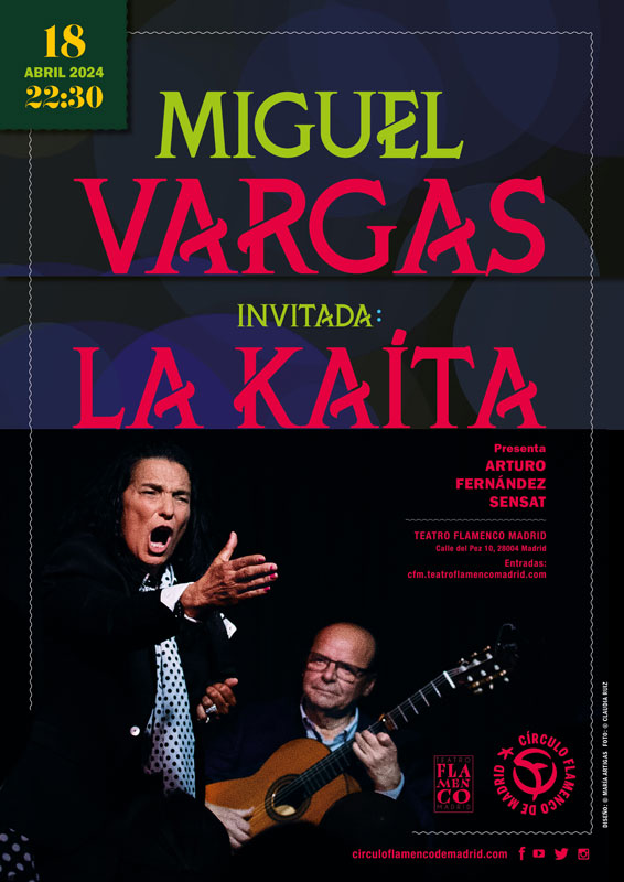 Miguel Vargas concert poster.