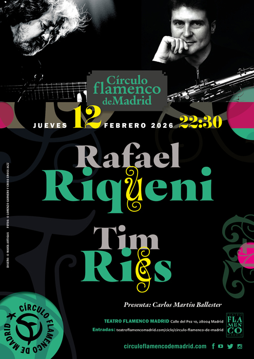 Rafael Riqueni Circulo Flamenco de Madrid concert poster