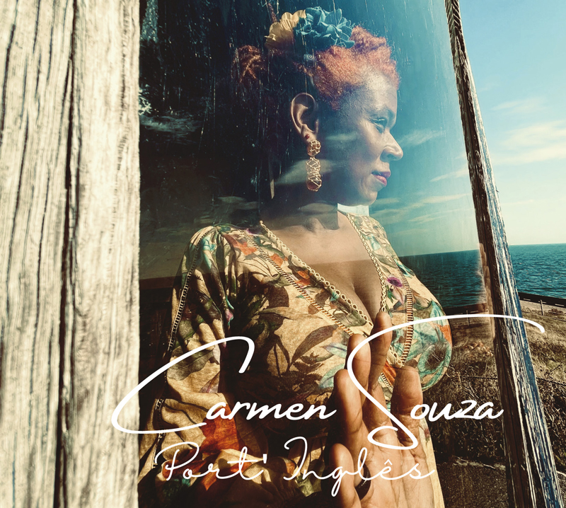 Carmen Souza - Port’Inglês cover artwork. A photo of the artist.