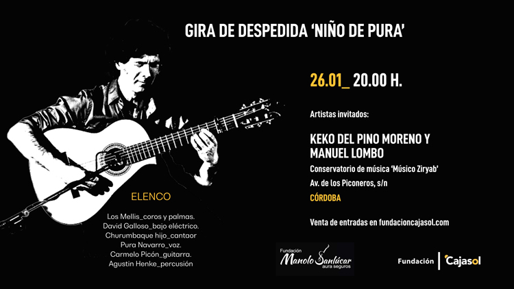 Niño de Pura farewell concert poster