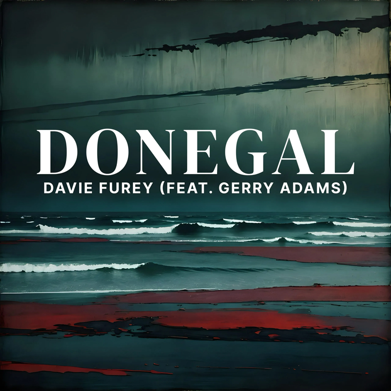 Davie Furey Donegal cover artwork. A photo of sea waves.