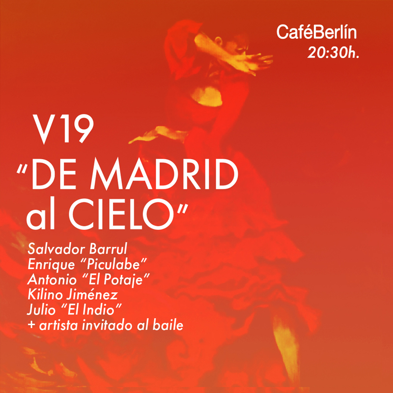 De Madrid al Cielo poster. An image of a female flamenco dancer.