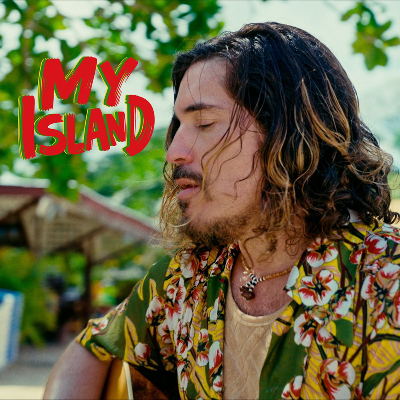 Eddie Witz and The Most High - My Island cover artwork. A headshot of the artist.