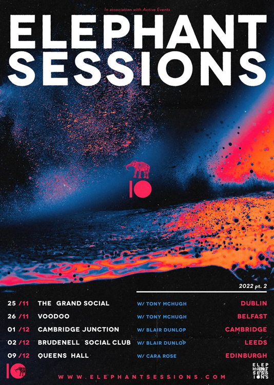 Elephant Sessions 2022 tour poster