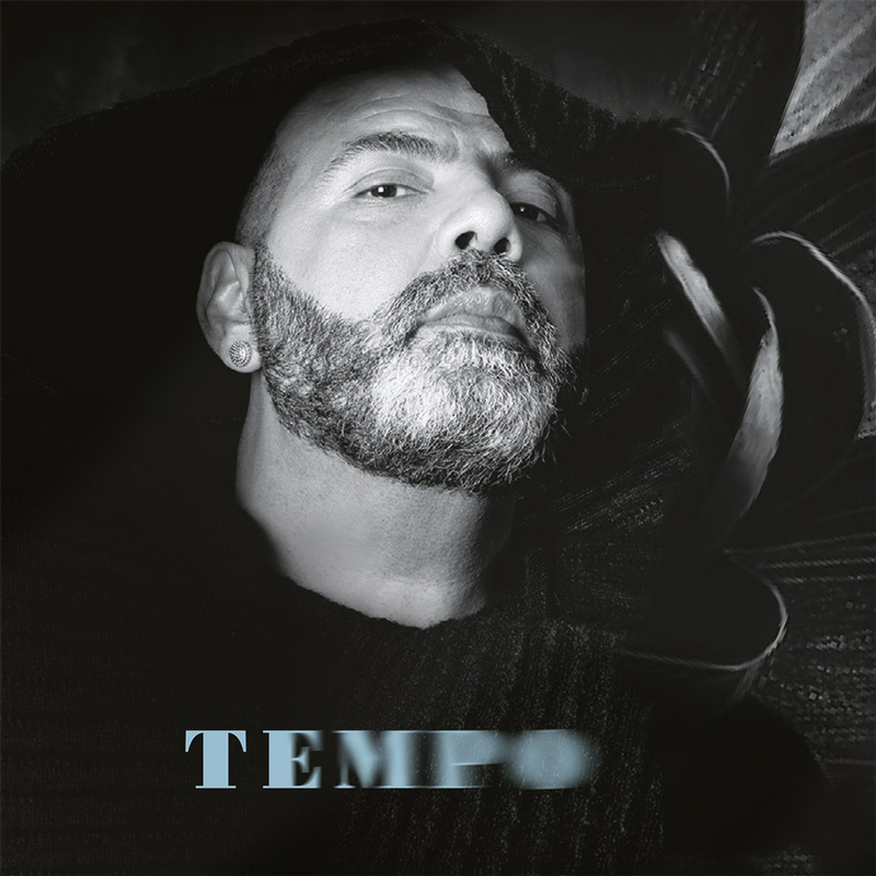 Fernando Ferreira - Tempo cover artwork. A black and white headshot of the artist, a man with a beard.
