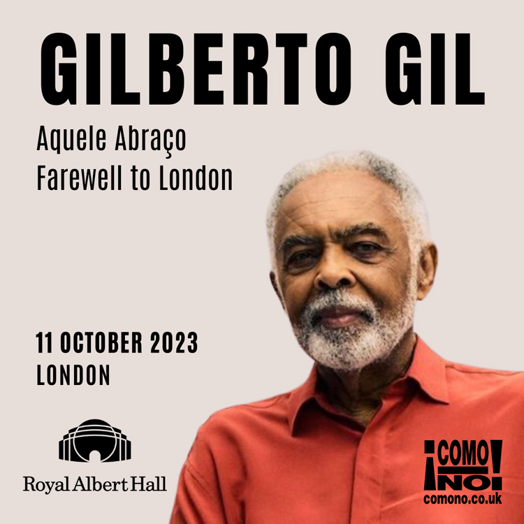 Gilberto Gil Farewell to London poster