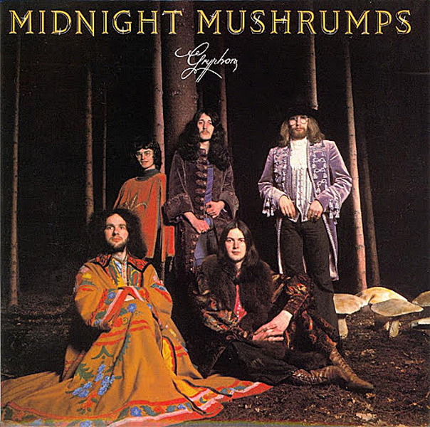 Gryphon - Midnight Mushrumps cover artwork. A photo of the band.
