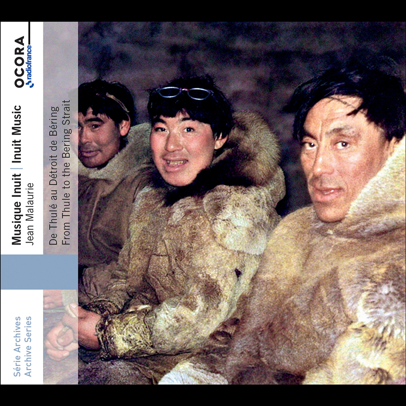 Various Artists - Musique Inuit – Inuit Music cover artwork. A photo of 3 Inuit men.