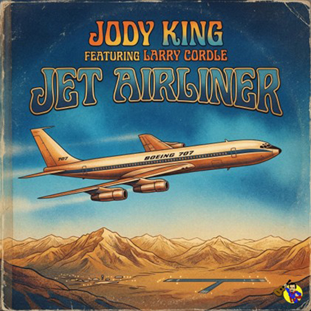 Jody King - Jet Airliner cover artwork. An illustration of a Boeing jet.