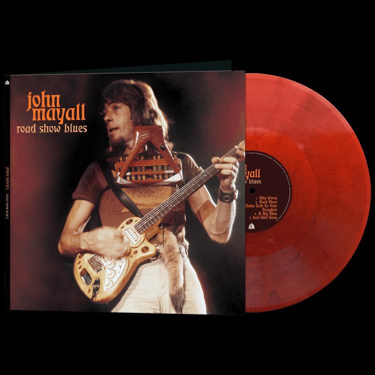 cover of the vinyl album reissue of Road Show Blues by John Mayall