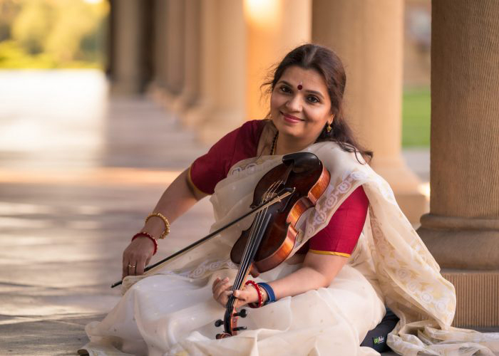 Kala Ramnath playing violin