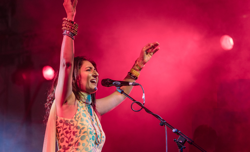 Kiran Ahluwalia performing live