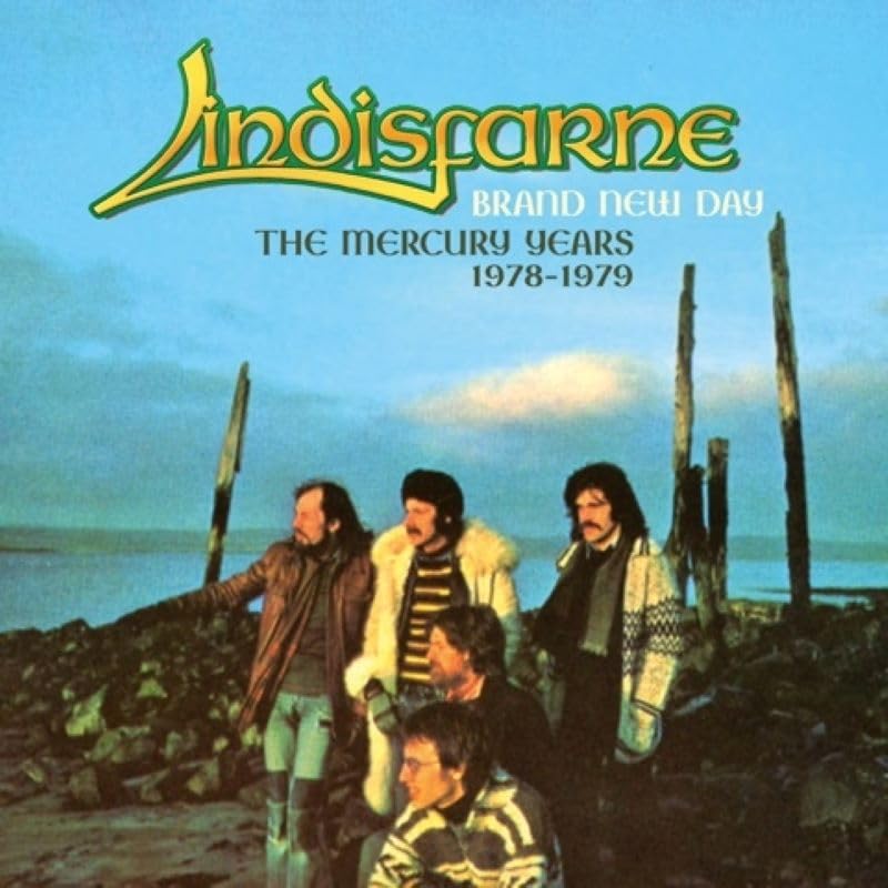 Lindisfarne - Brand New Day: The Mercury Years 1978-1979 cover artwork. An old photo of the band.