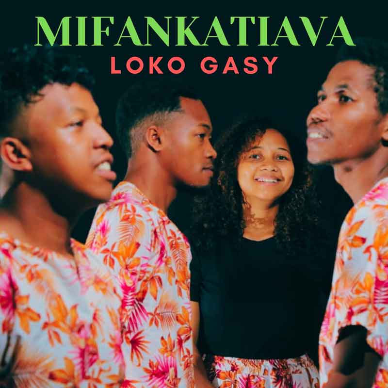 Loko Gasy - Mifankatiava cover artwork. A photo of the quartet.