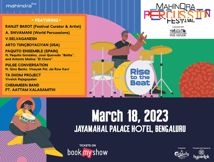 Mahindra Percussion Festival 2023 poster