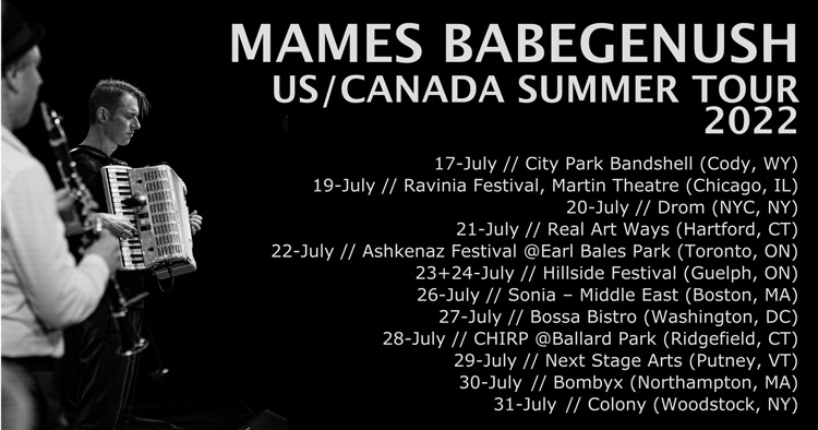 Mames Babegenush summer tour 2022 poster