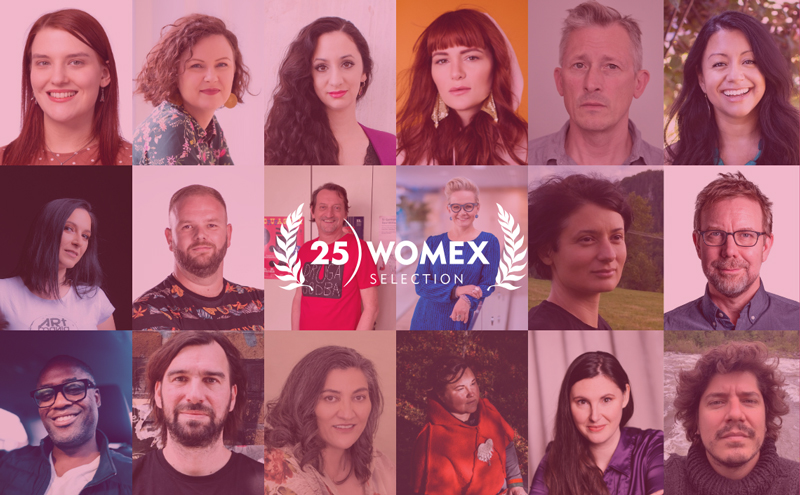 WOMEX 2025 newly added speakers banner with photos of the participants