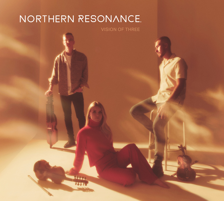 Northern Resonance - Vision Of Three cover artwork, musicians posing with their instruments