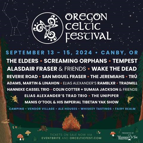 Oregon Celtic Festival 2024 poster