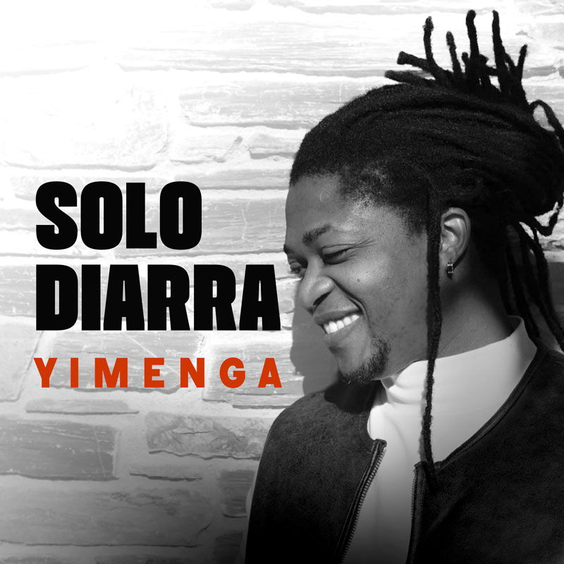 Solo Diarra – Yimenga cover artwork. A black and white profile photo of the artist.