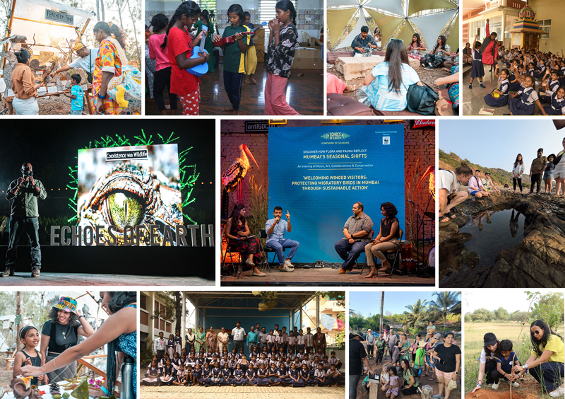 The Greener Side Activation collage of photos of the festival