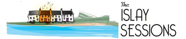 The Islay Sessions 2025 banner. An image of the town skyline.