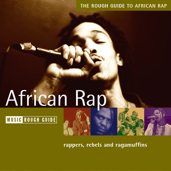 The Rough Guide to African Rap cover artwork. A photo of a male rapper.