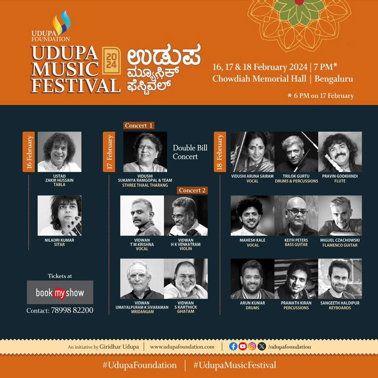 Udupa Music Festival 2024 poster