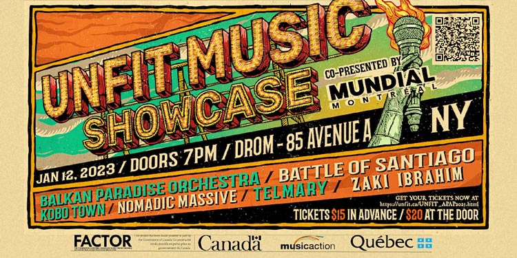 UNFIT Music & Mundial Montréal APAP Showcase poster