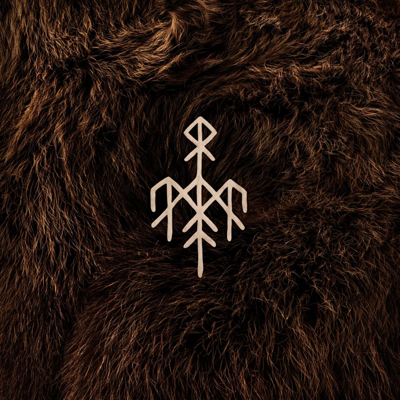 Wardruna cover photo by Tuukka Koski with artwork by Øivind A. Myksvoll. Shows a bear fur background with a rune in the middle.