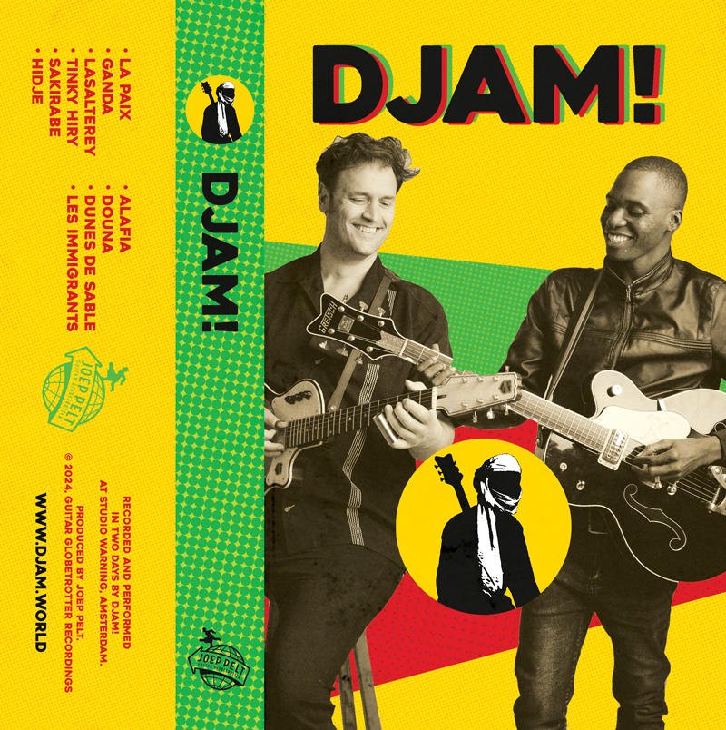 Djam!- Djam! cover artwork. A photo of the two guitarists.