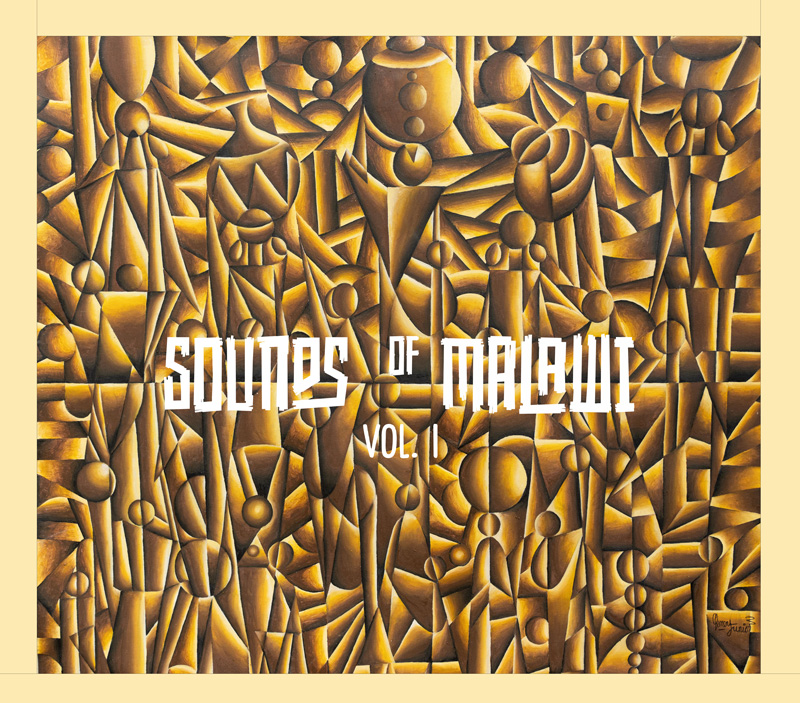 Various Artists – Sounds of Malawi, Vol. 1 cover artwork. a golden colored cover with multiple figures and patterns.