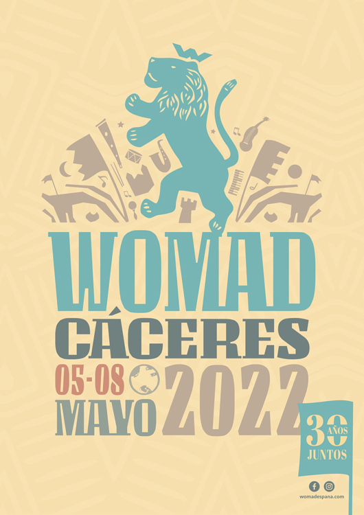 WOMAD Cáceres 2022 poster